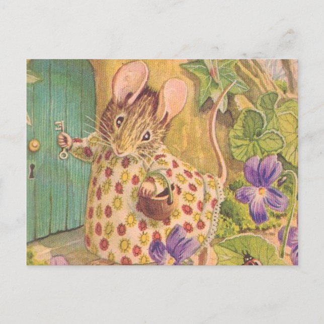 Hütte Maus - Beatrix Potter Postkarte (Vorderseite)