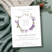 Hütte Meadow Lilac Floral Wreath Geburtstag