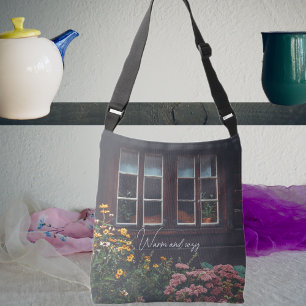 Hütte mit rustikalem Garten Tragetaschen Mit Langen Trägern