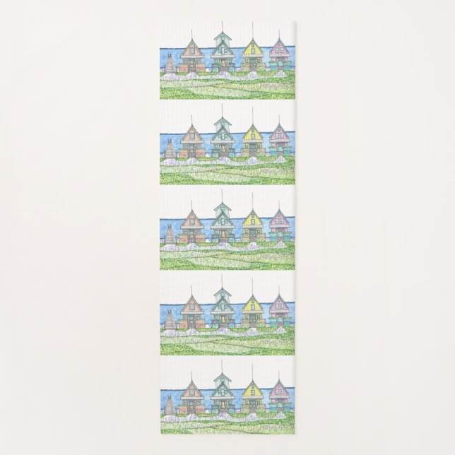 Hütte Pastel Yoga Mat Yogamatte (Vorderseite)