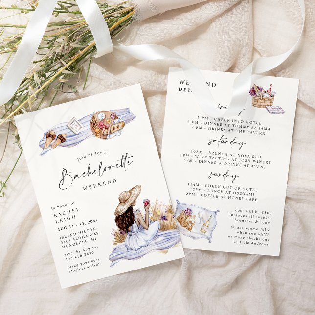 Hütte Picknick Bachelorette Einladung (Von Creator hochgeladen)