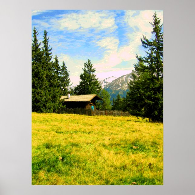 Hütte Poster (Vorne)