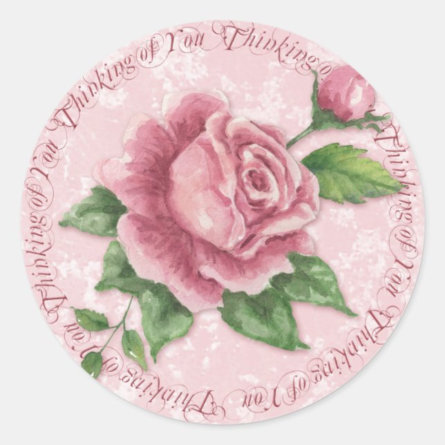 Hütte Rose Denken Sie an Ihr Sticker - SRF (Vorderseite)