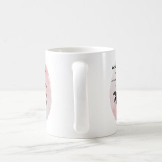 Hütte Rose der Liebe auf Rosa Kaffeetasse