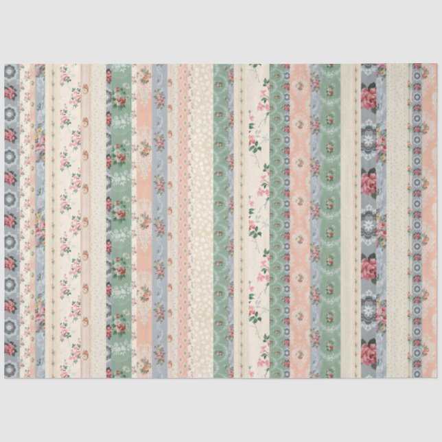 Hütte Rose Hintergrundpapier Stripppapier Seidenpapier (Vorderseite)