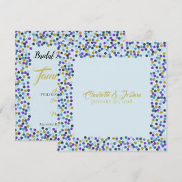 Hütte Rose Hochzeitssuite Dusche Polka Dots Einladung