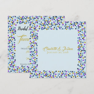 Hütte Rose Hochzeitssuite Dusche Polka Dots Einladung