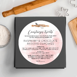 Hütte Runder Aufkleber