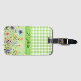 Hütte Style-Wildblumen Gepäckanhänger