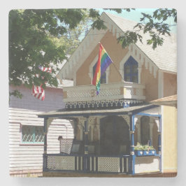 Hütte und Stolz Gingerbread - Martha's Vineyard Steinuntersetzer