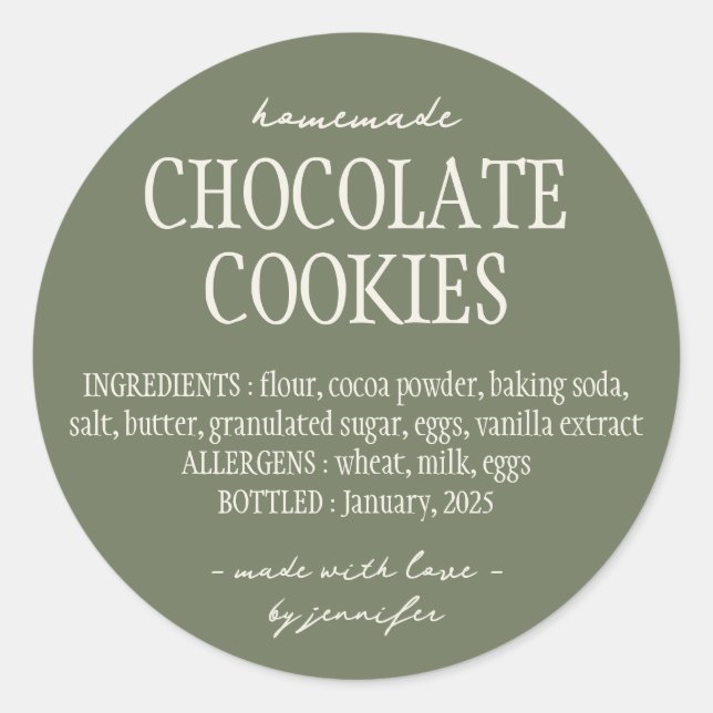 Hütte von Grünbäckereien Runder Aufkleber (Vorderseite)