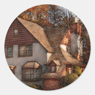Hütte - Westfield, NJ - Familien-Hütte Runder Aufkleber