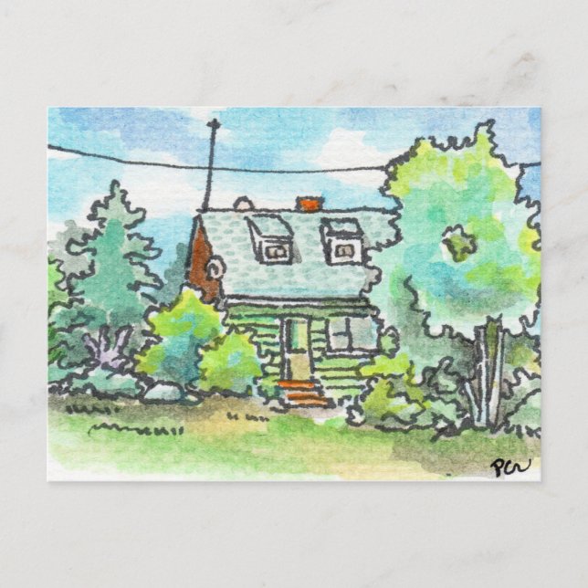 Hütte zu 89 postkarte (Vorderseite)