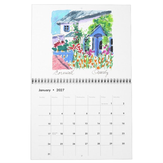 Hütten 2013 - Englisch Land Kalender (Jan 2027)