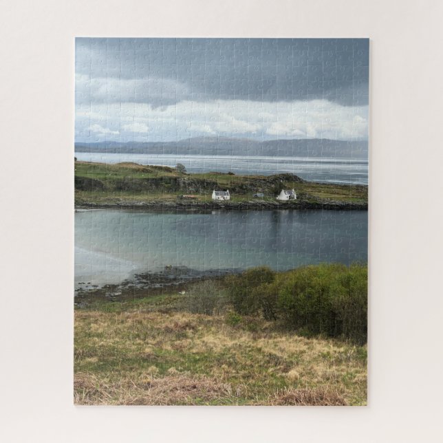 Hütten auf der Insel Jura in Schottland (Vertikal)