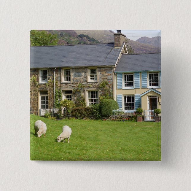 Hütten, Beddgelert, Gwynedd, Wales Button (Vorderseite)