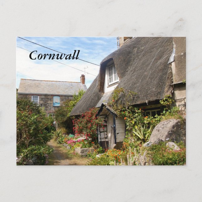Hütten bei Cadgwith Cornwall Fotograf Postkarte (Vorderseite)