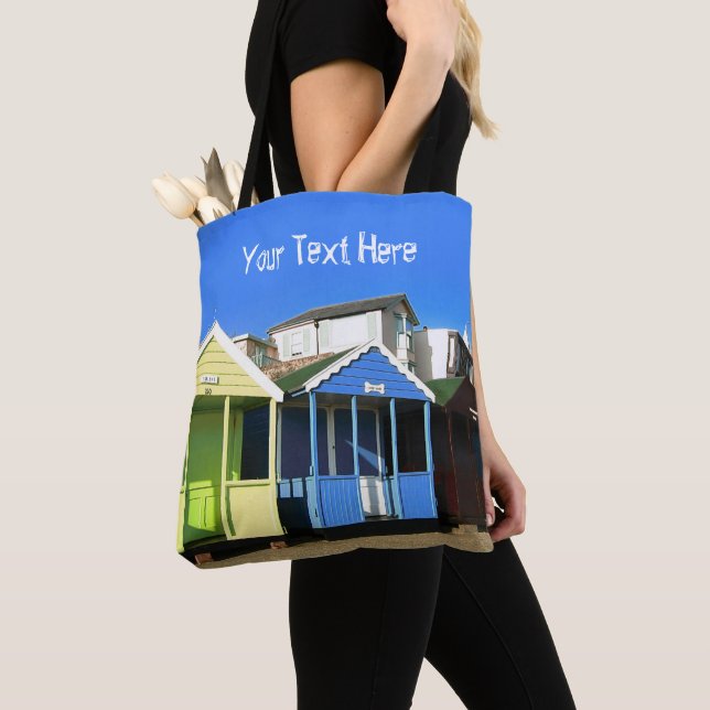 Hütten blau Himmel englisches sommerliches Foto Tasche (Von Nahem)