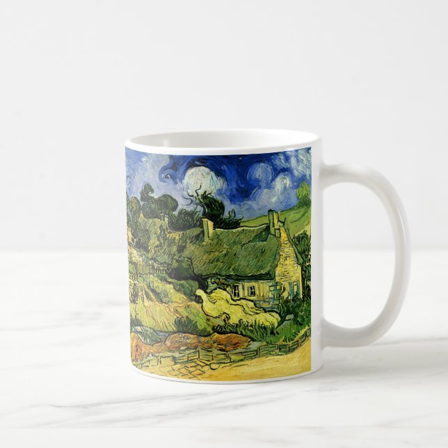 Hütten, Cordeville von Vincent van Gogh Kaffeetasse (Rechts)