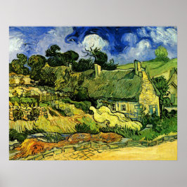 Hütten, Cordeville von Vincent van Gogh Poster
