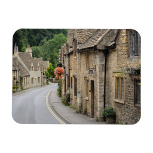 Hütten in Castle Combe, UK, rechteckiger Magnet