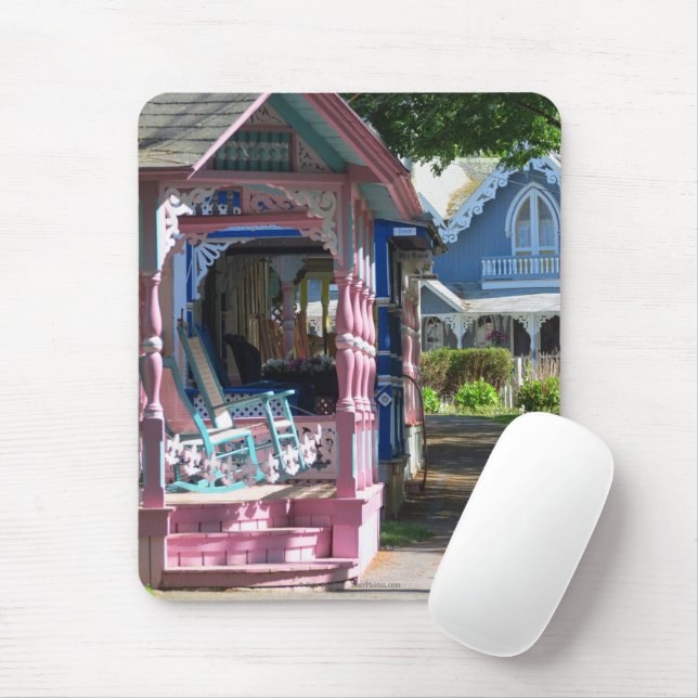 Hütten in einer Reihe - Martha's Vineyard Mousepad (Mit Mouse)