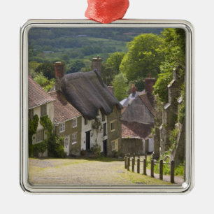 Hütten in Gold Hill, Shaftesbury, Dorset, Silbernes Ornament