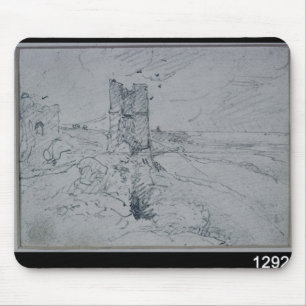 Hütten John-Polizist-  auf einer hohen Bank, 1834 Mousepad