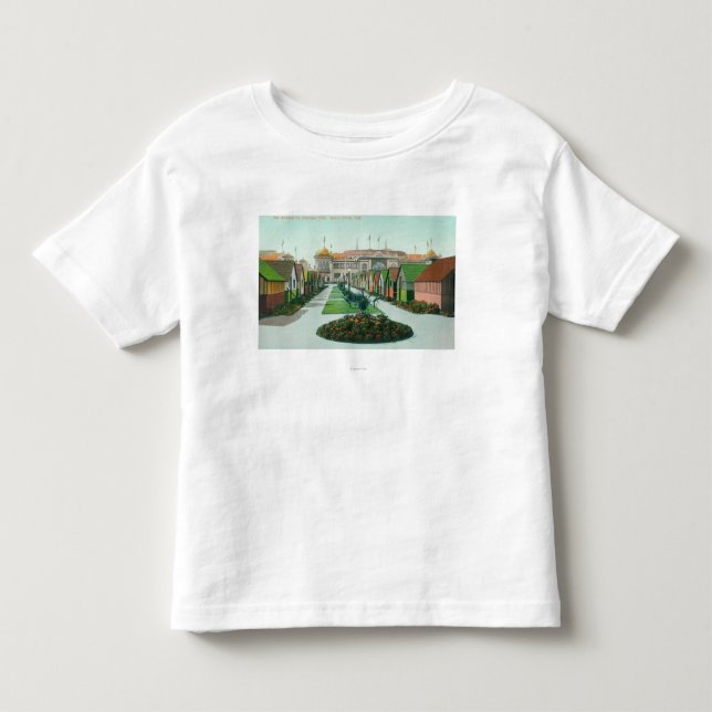 Hütten-Stadt-Allee ViewSanta Cruz, CA Kleinkind T-shirt (Vorderseite)