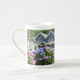 Hütten und Hydrangeas - Martha's Vineyard Prozellantasse