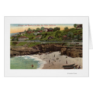 Hütten und Strand in La Jolla
