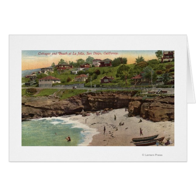 Hütten und Strand von La Jolla (Vorderseite (Horizontal))