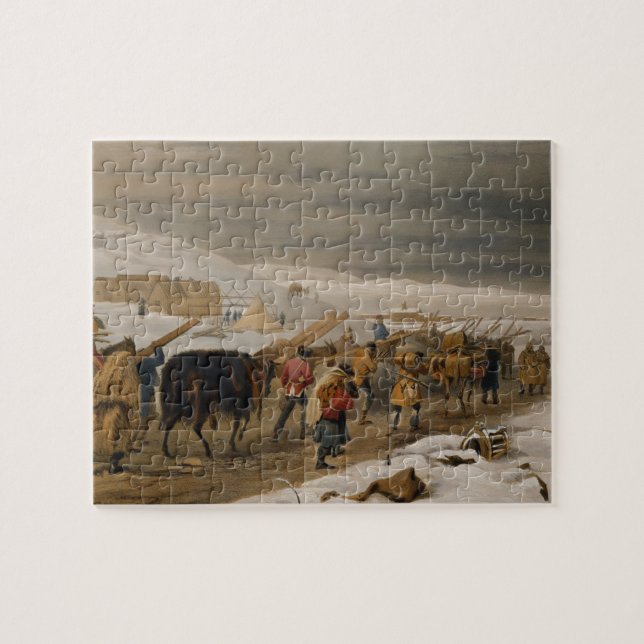 Hütten und warme Kleidung für die Armee, Platte (Horizontal)