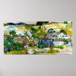 Hütten vom Hill Van Gogh Poster