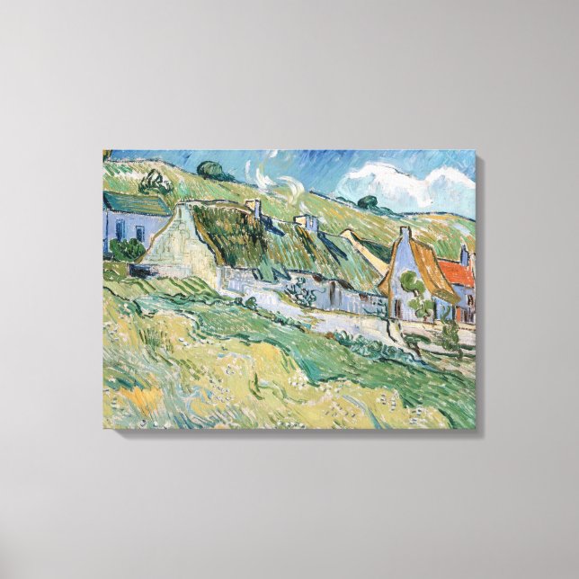 Hütten von Vincent van Gogh Leinwanddruck (Vorderseite)