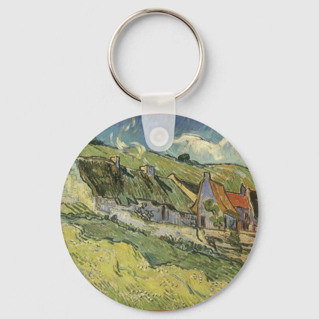 Hütten von Vincent van Gogh Schlüsselanhänger (Vorderseite)