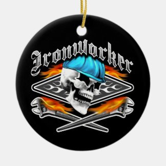 Hüttenarbeiter-Schädel und bohren Schlüssel Keramikornament