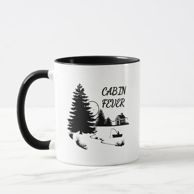 Hüttenfieber Fischen Kaffeepause Tasse (Links)