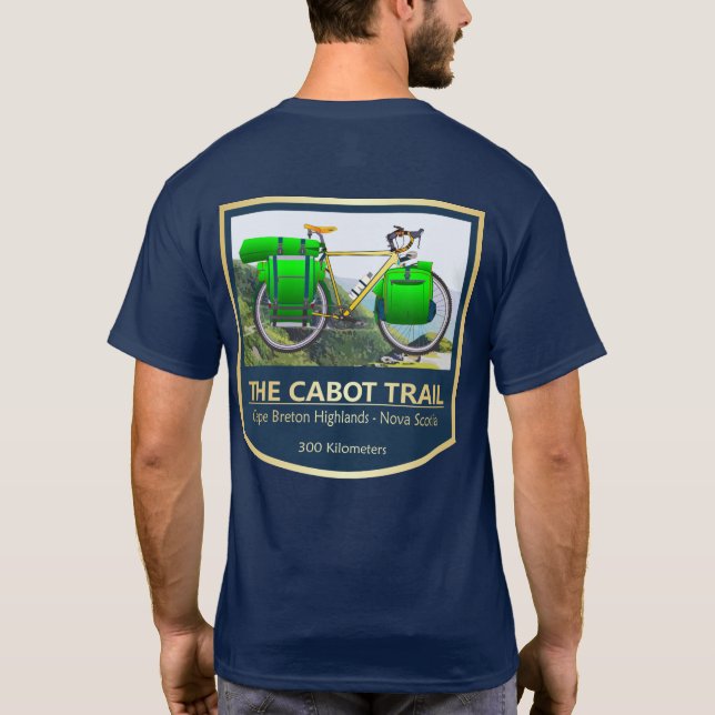 Hüttenweg (Fahrrad2) T-Shirt (Rückseite)