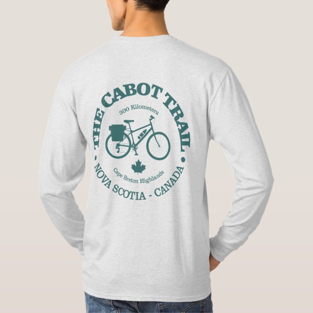 Hüttenweg (Fahrrad) T-Shirt (Rückseite)