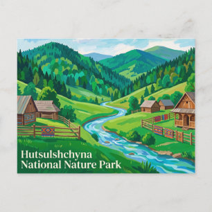 Huzulschtschyna Nationalpark Ukraine Postkarte