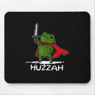 Huzzah Froschritter Lustiges Schwert Meme Zitat  Mousepad