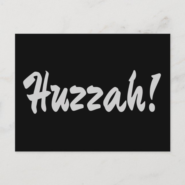 Huzzah! Hurrah! Postkarte (Vorderseite)