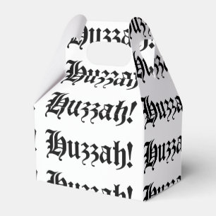 Huzzah! {Mittelalterliche Typografie} Geschenkschachtel
