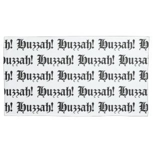 Huzzah! {Mittelalterliche Typografie} Kissenbezug