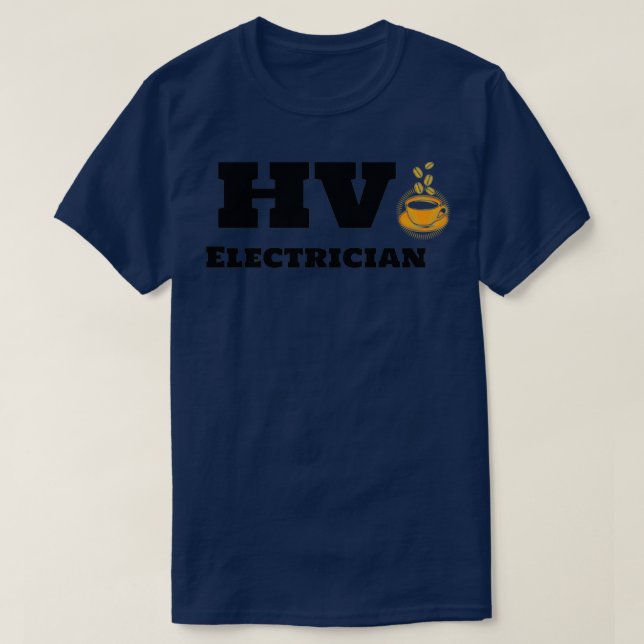 HV Elektrischer und Kaffee T-Shirt (Design vorne)