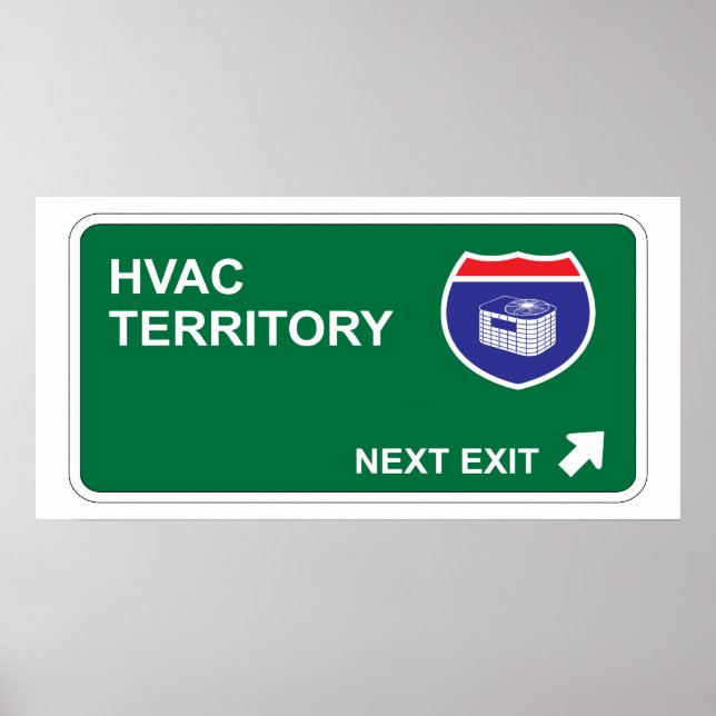 HVAC Nächster Ausgang Poster (Vorne)