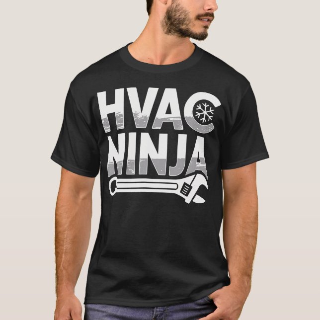 Hvac Ninja Apparel Professional Master Air Conditi T-Shirt (Vorderseite)