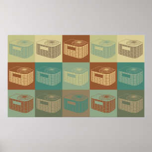 Hvac-Pop-Kunst Poster