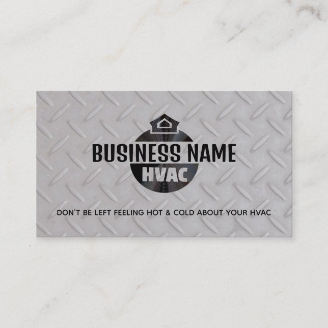 HVAC Slogans Business Cards Visitenkarte (Vorderseite)